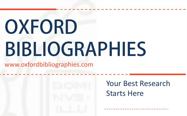 Oxford Bibliographies image link